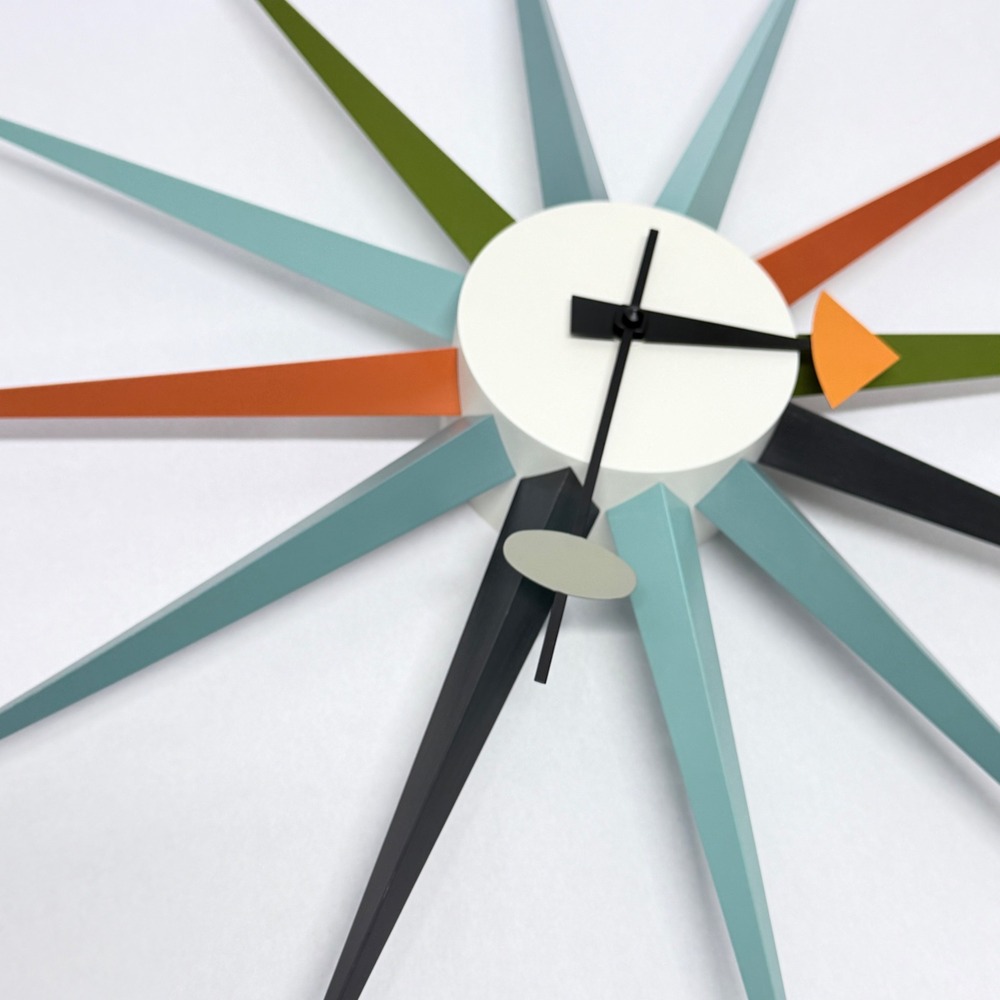 Authentic George Nelson Vitra Sunburst Clock Multi Color Mid Century Modern MCM⁠ - Picture 11 of 12